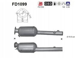 PARTICULATE FILTER FAP DPF FD1099 AS