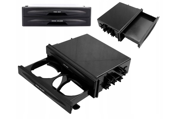 CAR HOLDER CUP RADIO POCKET 1 DIN