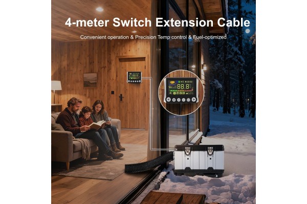 Calefactor estacionario Sunster 8kW 12/24V/230V con Bluetooth y ventil