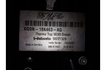 PARKING HEATER WEBASTO FORD S MAX GALAXY MK4 LIFT AG9N 18K463 AG Car type passenger cars