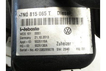 WEBASTO PARKING HEATER VW SHARAN 7N SEAT ALHAMBRA II 7N0815065T Quality of parts according to GVO O original with manufacturer s