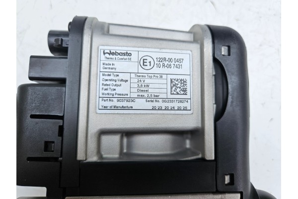 Webasto Thermo Top Pro 38 Iveco HI WAY S WAY 5802355974 Product weight with unit packaging 7 kg