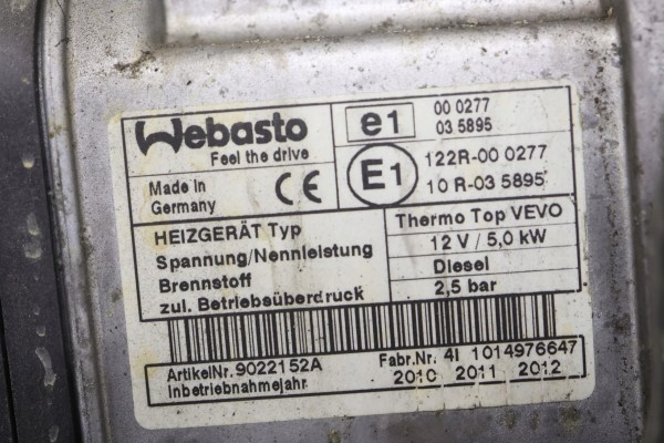 Seta Alhambra Webasto 7N0815065M Catalog number of the part 7N0815065M