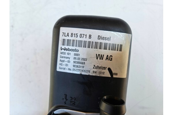 Webasto Thermo Top Evo VW T6 T6 1 Multivan 7LA815071B Product weight with unit packaging 7 kg