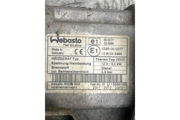 Parking heater Webasto Volkswagen PASSAT B7 2012 Quality of parts according to GVO O original with manufacturer s logo OE