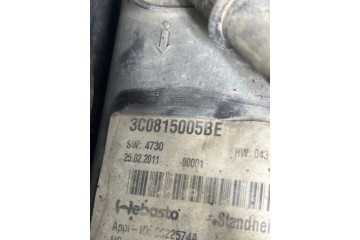 Parking heater Webasto Volkswagen PASSAT B7 2012 Customs tariff code 87089997
