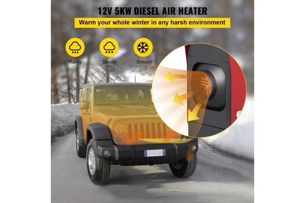 PARKING HEATER DIESEL 12V 5KW LCD DISPLAY AND REMOTE CONTROL EAN GTIN 5907196024030