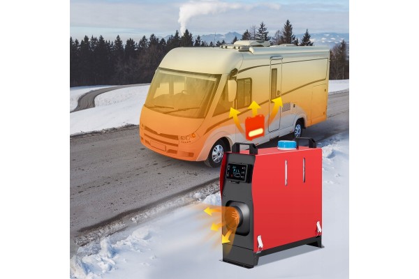 Calefactor estacionario diésel 12V 5KW con pantalla LCD y control rem