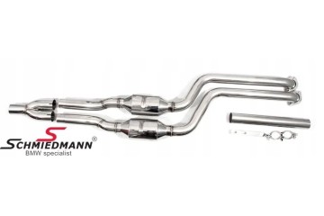 SCHMIEDMANN BMW E46 M54 M52 Sports exhaust system CATALYSTS EURO 4 DE Version European