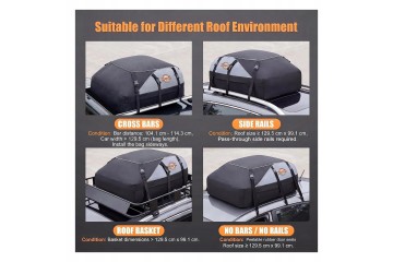 Baúl de Techo Plegable Impermeable 1000D - 566 Litros