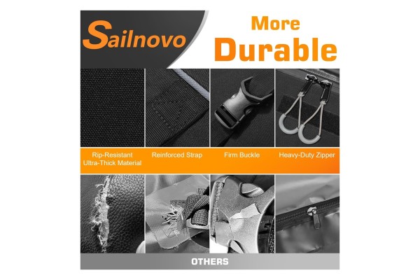 Baúl de Techo Plegable Impermeable 1000D - 566 Litros