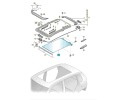 1K9877307D6Z0 sun blind grey pearls ASO VW SKODA SEAT