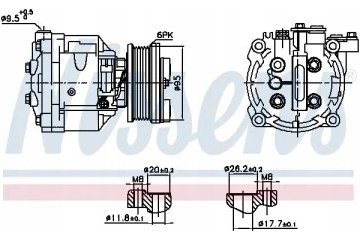 COMPRESSOR AIR CONDITIONING COMPRESSOR 891078 NISSENS Packaging status original