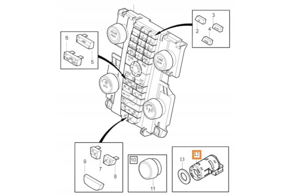 INTERNAL TEMPERATURE SENSOR OE VOLVO V50 V70 S40 S70 C30 C70 3524841 Part manufacturer Volvo OE