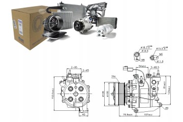 Air Conditioning Compressor Nissens for Honda Civic 05 Number 89246 Catalog number of substitutes ACAUTO AC 01SD202 ACAUTO AC 01