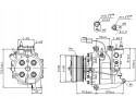 Compresor de aire acondicionado NISSENS 89246 TRSE07 para HONDA CIVIC 