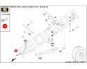 MERCEDES REAR BRIDGE DIFFERENTIAL MOUNTING SLEEVE Catalog number of the part TED52849
