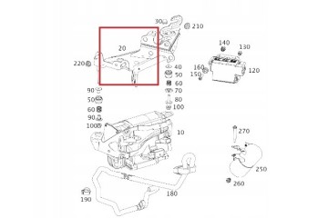 MERCEDES W213 GLC CLS EQC OE Compressor Bracket Part manufacturer Mercedes Benz OE