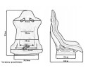 Sports chair RAPID Velour Bride Black and Grey Quality of parts according to GVO P replacement with original quality