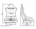 Sports chair RAPID Velour Bride Black and Grey Version European