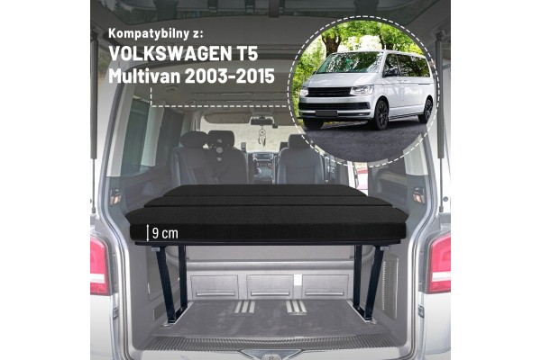 Camping bed for trunk foldable mattress VW T6 1 MULTIVAN 2019 2024 Catalog number of the part CHR MFB FB T6 1