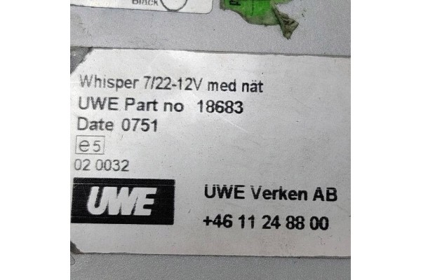 Calefactor estacionario Mercedes-Benz Sprinter W906 2008 (Webasto) 186