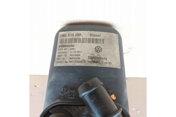 2017 Volkswagen Amarok Parking heater Webasto 2H6819008 Part manufacturer Volkswagen OE