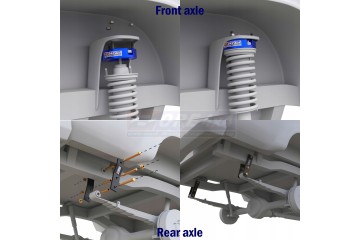 Suspension Lift 2 Toyota Hilux Vigo 2005 2014 with Lubricating Hangers Type of suspension off road