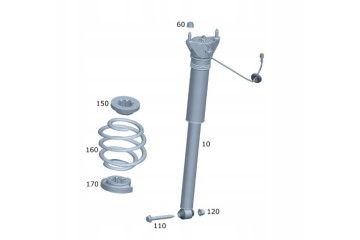 Rear shock absorber Mercedes Benz GLB X247 A2473209703 new OE Packaging status original