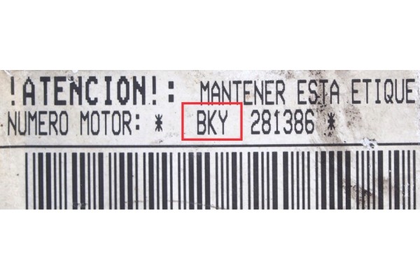 ENGINE COMPLETE AUDI SEAT SKODA VW 1 4 75KM BKY Engine type petrol