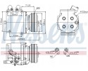 Air conditioning compressor NISSENS 89226 Car type passenger cars