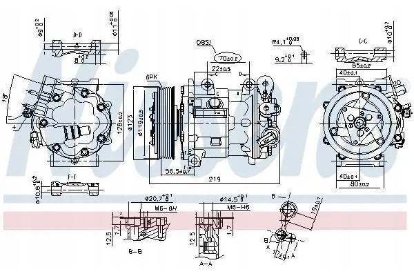 COMPRESSOR AIR CONDITIONING COMPRESSOR 89362 NISSENS Product weight with unit packaging 8 kg