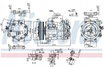 COMPRESSOR AIR CONDITIONING COMPRESSOR 89362 NISSENS Product weight with unit packaging 8 kg
