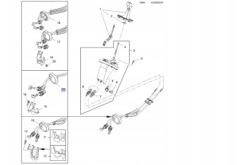SHIFT CABLE OPEL ZAFIRA C 2 0 CDTI Catalog number of the part 55598050