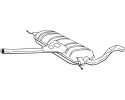 Center exhaust silencer fits AUDI A6 C5 2 5D 02 00 01