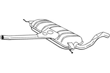 Center exhaust silencer fits AUDI A6 C5 2 5D 02 00 01