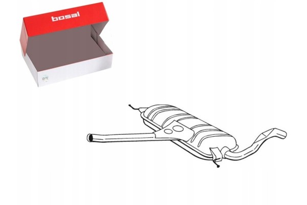 Center exhaust silencer fits AUDI A6 C5 2 5D 02 00 01 Quality of parts according to GVO Q original with factory logo OEM OES