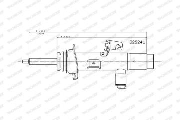 SHOCK ABSORBER BMW 1 L Part manufacturer Monroe