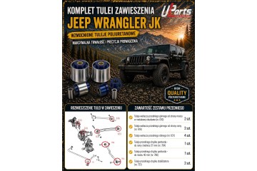 Swing arm bushings for Jeep Wrangler JK polybusze swing arm bushing set front Packaging status original
