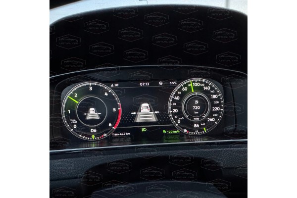 COUNTER Clocks Virtual LCD VW PASSAT B8