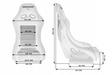 GTR Sports Chair Velour Bride Black Catalog number of the part mn fo 046