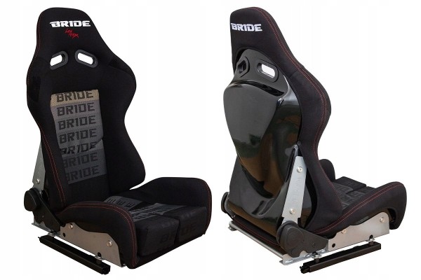 Sports chair LOW MAX K608 Velour Bride Black Grey