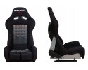 Sports chair LOW MAX K608 Velour Bride Black Grey Packaging status original