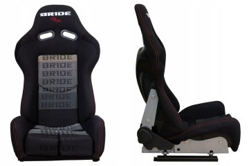 Sports chair LOW MAX K608 Velour Bride Black Grey Packaging status original