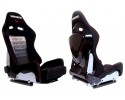 Sports chair LOW MAX K608 Velour Bride Black Grey Quality of parts according to GVO Z replacement