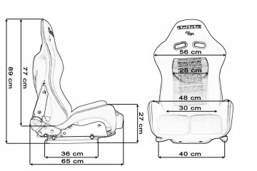 Sports chair LOW MAX K608 Velour Bride Black Grey EAN GTIN 5903713027515