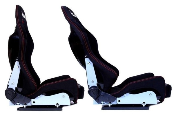 Asiento Deportivo LOW MAX K608 - Bride Velour Negro/Gris