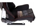 Asiento Deportivo LOW MAX K608 - Bride Velour Negro/Gris