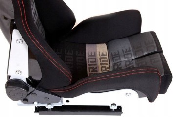 Asiento Deportivo LOW MAX K608 - Bride Velour Negro/Gris