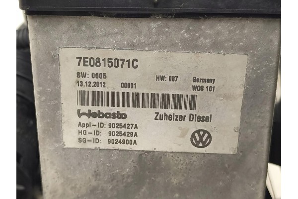 Parking heater Webasto 2023 VW T5 Multivan II Caravelle 7E lift Quality of parts according to GVO O original with manufacturer s